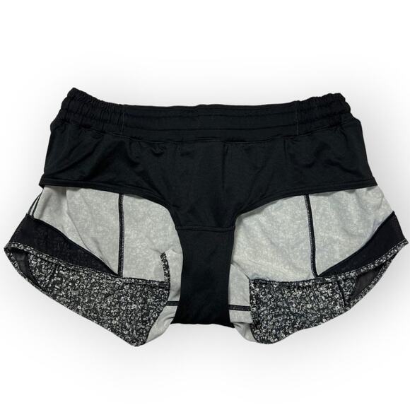 Lululemon Hotty Hot Short SIZE 10 Daisy Dust Alpine White Black Mesh Running - Picture 6 of 11
